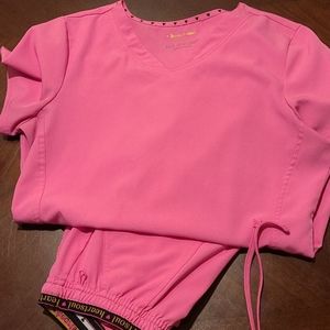 Pink heartsoul scrub set small